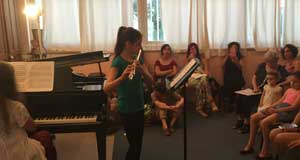קונצרט לתלמידי חליל כינור ופסנתר באולם קונסרבטוריון הסדנה